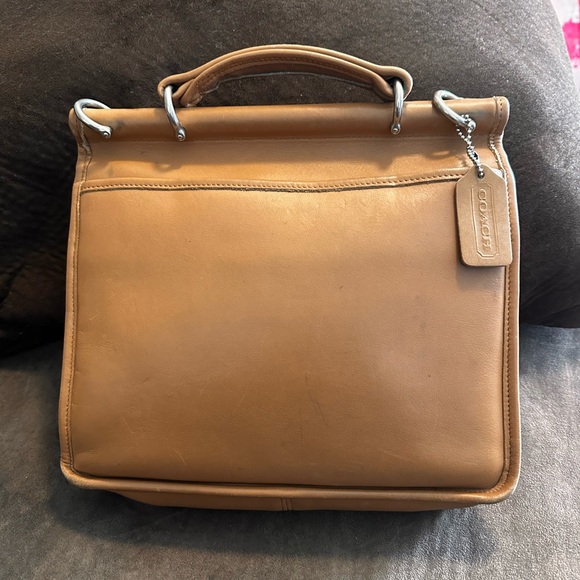 EUC-  Was told  not real.Nickel Vintage Coach Willis Top Handle Satchel - Picture 2 of 16